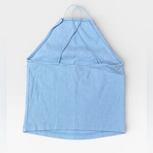 Zara Light Blue Crossy Back Spaghetti Strap Tank Top Medium